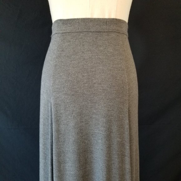 ABERCROMIBIE Heather Grey Soft Stretch Maxi Skirt S - Picture 6 of 9